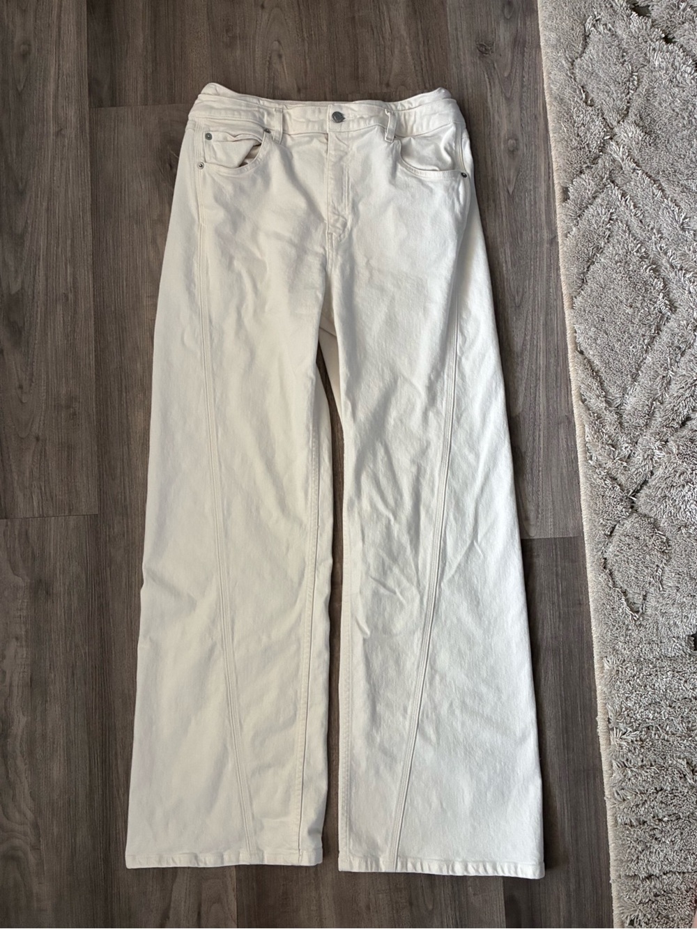 A.L.C. white wide-leg jean size 28